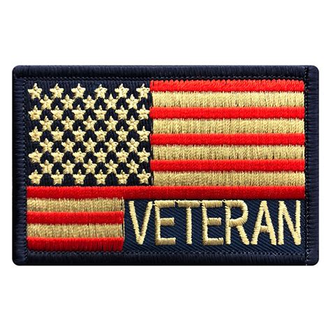 American Flag Veteran Subdued Patch (Iron On) – MILTACUSA