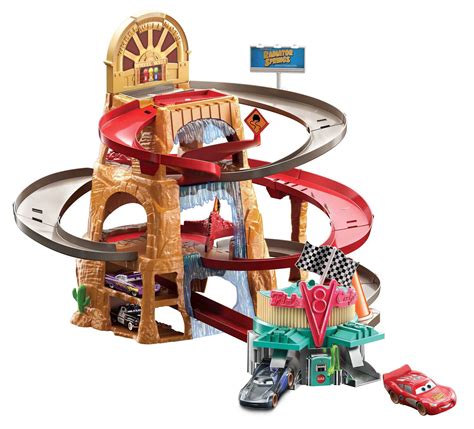 Buy Disney and Pixar Cars Track Set, Radiator Springs ain Race Playset ...