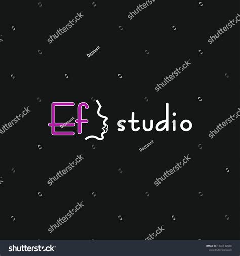 Studio Logo Icon Head Vector Man Stock Vector (Royalty Free) 1346132078 ...