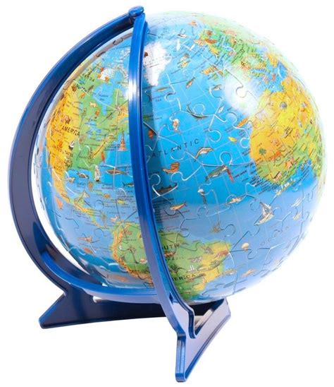 Children's World Globe 180 pc 3D Puzzle | World globe, Childrens globe, 3d puzzles