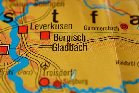 The Word BERGISCH GLADBACH on the Map Stock Photo - Image of travel, country: 106194950