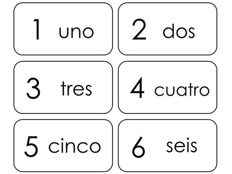 20 Printable Spanish Numbers 1-20 Flashcards. Preschool Thru - Etsy