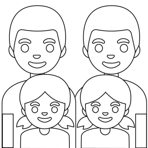 Stick Figure Families Coloring Pages