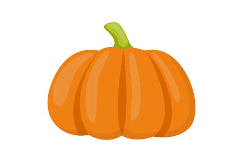 Cartoon Drawing of Ripe Orange Pumpkin I Graphic by pch.vector ...