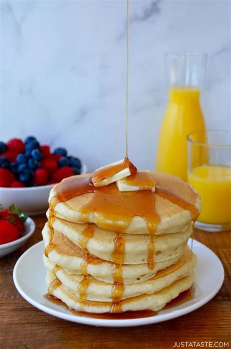 Light and Fluffy Buttermilk Pancakes - Just a Taste