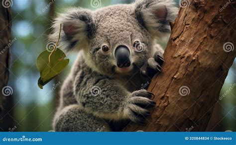 Brazilian Zoo S Majestic Harpia Harpyja Koala Species Encounter Stock Illustration ...