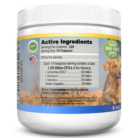 Probiotic Supplement for Dogs Elite Dog Probiotics Powder by Elite Pet ...