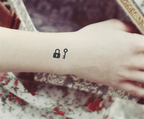 Simple Lock Tattoos