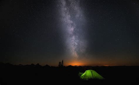 HD wallpaper: Windows 10 Night Sky, green tent and sky, star - space, scenics - nature ...