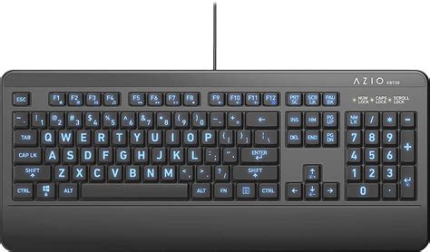 AZIO KB530 Antimicrobial Wired Membrane Keyboard for PC Black KB530 - Best Buy