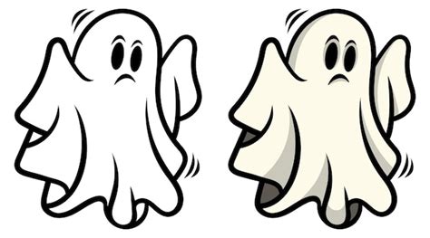 Premium Vector | Cartoon spooky character, flat Halloween ghost ...