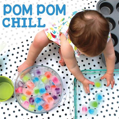 Pom Pom Chill [All ages] A sensory and fine motor activity for babies and toddlers | Sensory ...