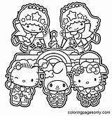 Free Sanrio Sheets Coloring Page  Printable Pages sketch template