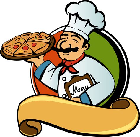 Pizza Italian Cuisine Chef Clip Art Pan - Png Download - Full Size Clipart (#256584) - PinClipart