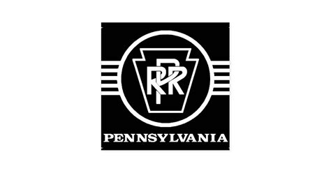 Pennsylvania Railroad Logo,Black & White Ink Stamp | Zazzle