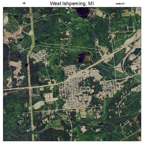 Aerial Photography Map of West Ishpeming, MI Michigan