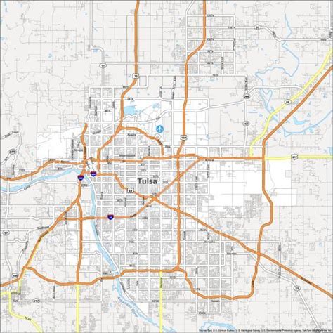 Map of Tulsa, Oklahoma - GIS Geography