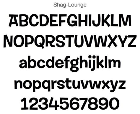 shag lounge font | Redesign, Identity, Lettering