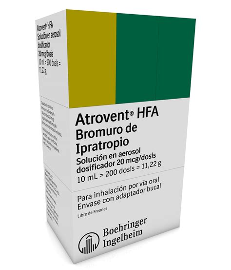 ATROVENT ® HFA 20 MCG AEROSOL FRASCO X 10 ML – FarmaPOS Ltda