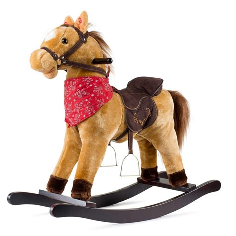 Cowboy Plush Rocking Horse with Sound for Toddlers Kids | Kids Rocking ...