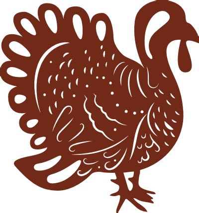 Thanksgiving turkey silhouette, clipart image - free svg file for ...