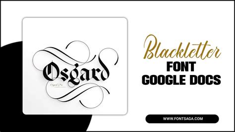 How To Incorporate Blackletter Font Google Docs: Explained