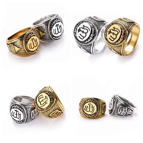 Wholesale High Grade Men Silver Wedding Allah Muslim Islamic Rings - Buy Islamic Silver Rings ...