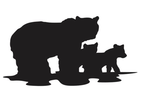 Bear Silhouette PNGs for Free Download