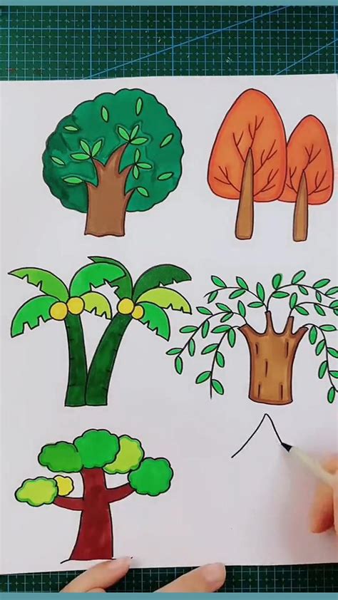 How to Draw a Trees Easy Art Tutorial for Beginners in 2022 | Art ...