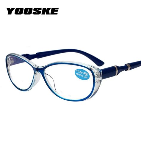 YOOSKE Cat Eye Reading Glasses Women Farsighted Eyeglasses Frame ...