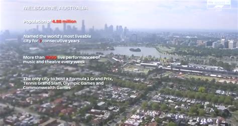 Melbourne factoids during the F1 broadcast. What would you include here ...