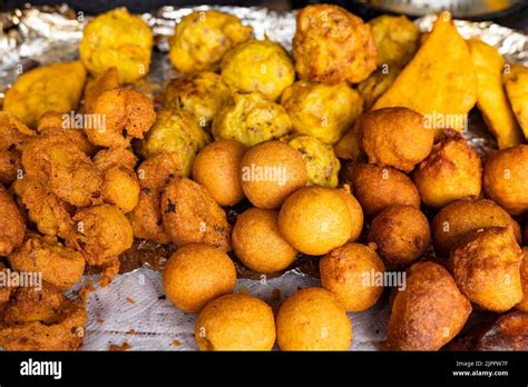 Colombian street fried food - Traditional gastronomy of colombia Stock ...