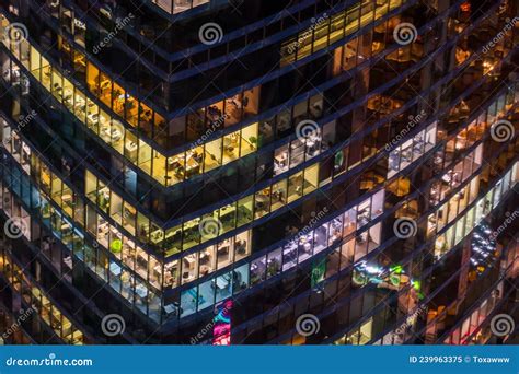 Exterior of Office Building at Night Stock Image - Image of metropolis, building: 239963375