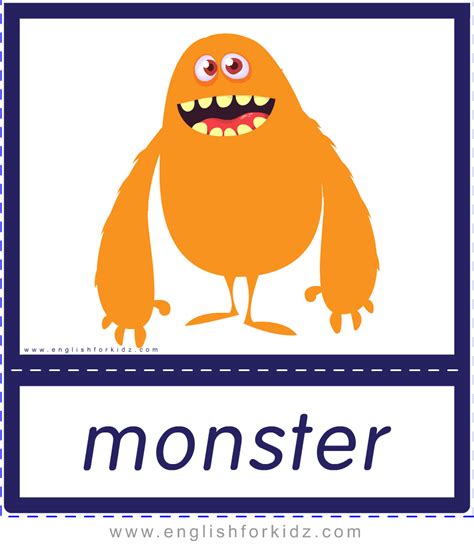 English for Kids Step by Step: Printable Halloween Flashcards: Spooky ...