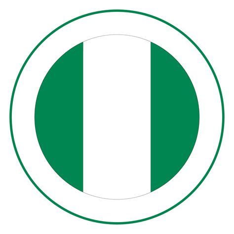 Nigerian flag. Flag of Nigeria in design shape 25862930 PNG