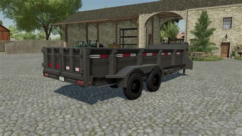 Load Trail Dump Trailer FS22 - KingMods