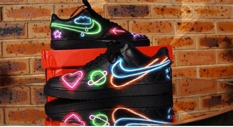 What would you call these custom painted neon Nike air Force 1's? | Custom shoes, Neon nike ...