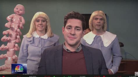 John Krasinski kisses Pete Davidson during 'SNL' monologue