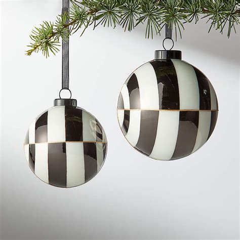 Black And White Christmas Ornaments