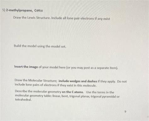 Solved 2-methylpropane, C4H10 Draw the Lewis Structure. | Chegg.com
