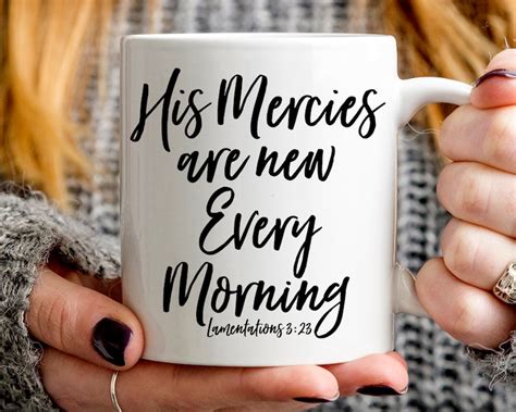 Christian Mug Gift His Mercies Are New Every Morning Mug | Etsy