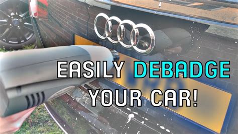 How to Debadge Your Car Easily! - YouTube