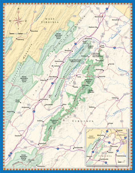 Map Of The Shenandoah Valley - Cape May County Map