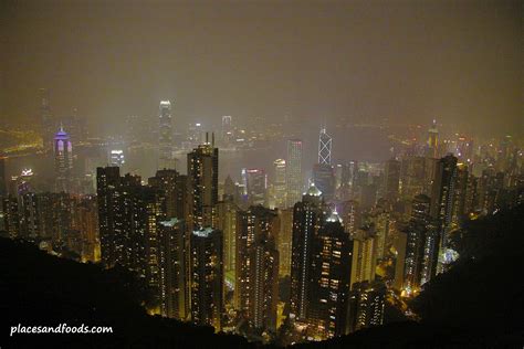 The Peak Hong Kong Night View - Places and Foods