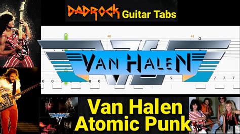 Atomic Punk - Van Halen - Guitar + Bass TABS Lesson (Rewind) - YouTube