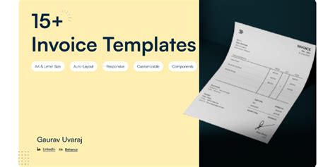 15+ Invoice Templates | Figma