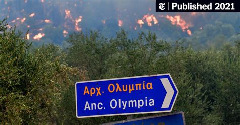 Greek Villages Evacuated as Wildfires Threaten Ancient Sites - The New ...