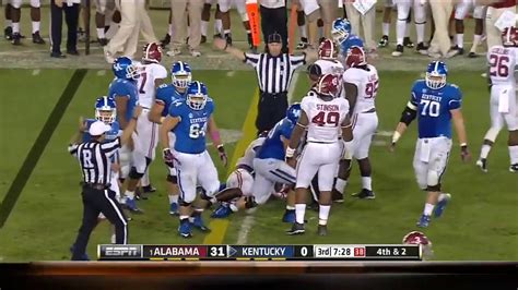 2013 #1 Alabama vs. Kentucky Highlights - YouTube