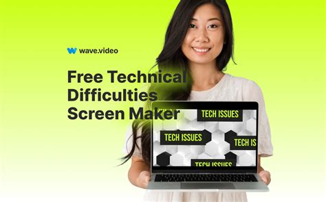 Free Technical Difficulties Screen Maker | Wave.video