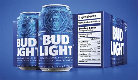 Coors Light Nutrition Facts Bottle | Blog Dandk